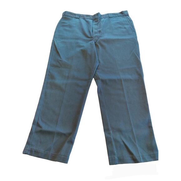 Dickies Men's 44/30 Work Pants Navy Blue Pockets Relaxed Fit High Risev - Picture 1 of 8